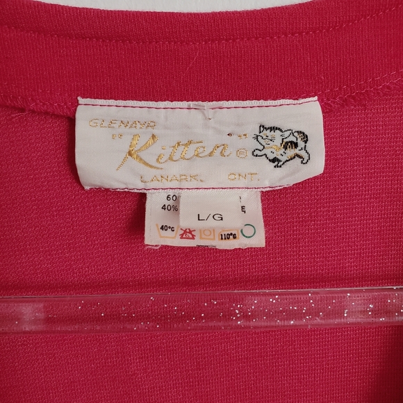 Vintage Pink Wool Blend Vest Size Large - Picture 5 of 7